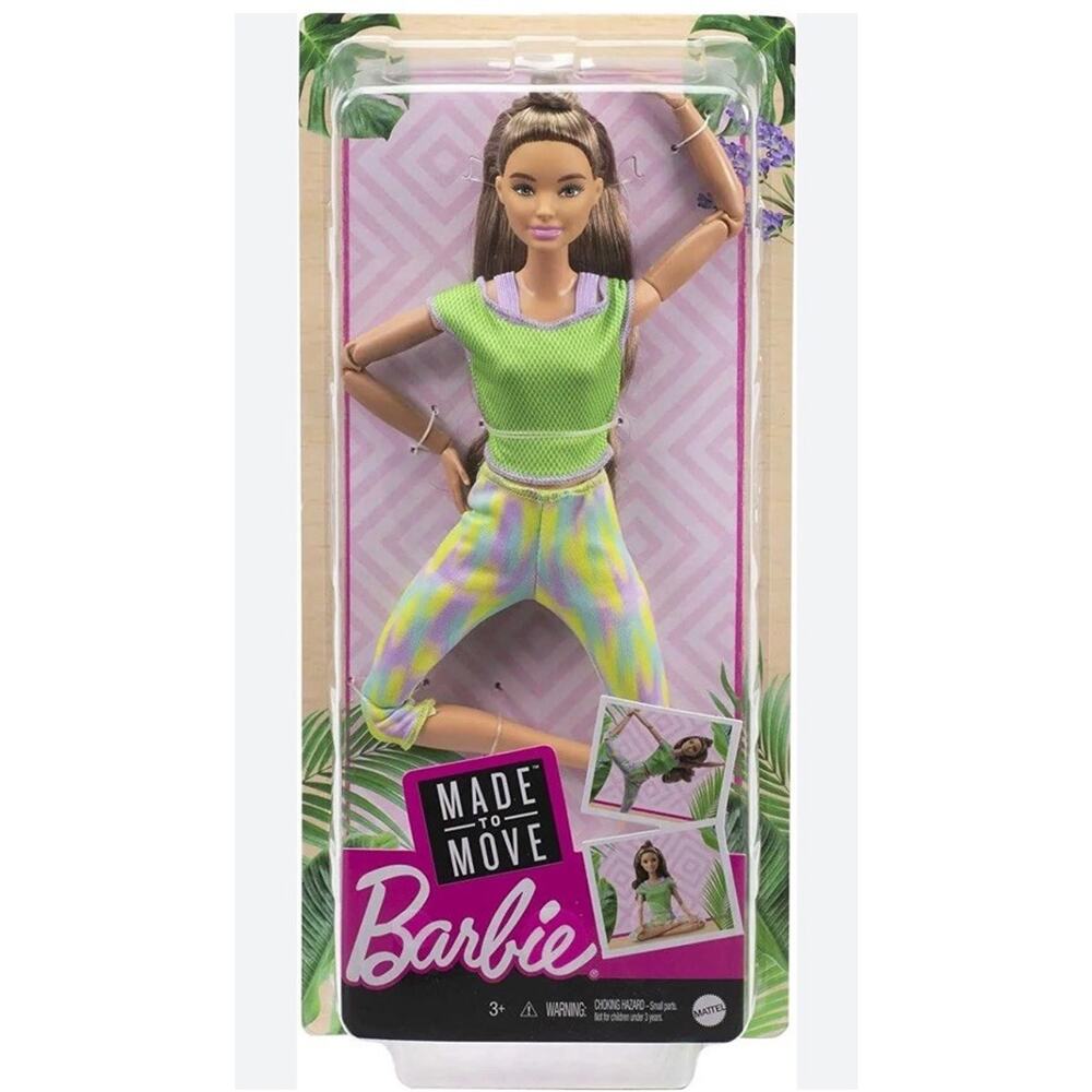 Teresa Barbie Doll Made to Move Doll Yoga 2020 Articulated Green Top No Clothes - Picture 2 of 9